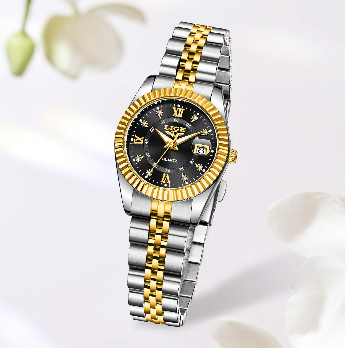 LIGE Fashion Elegant Women's Q - огляд і ціна Luxury Watch Travel Case