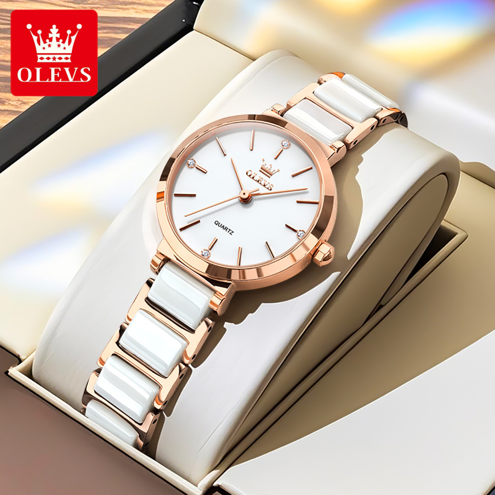 OLEVS Women Watch 5877 Luxury  - огляд і ціна Luxury Watch With Bracelet