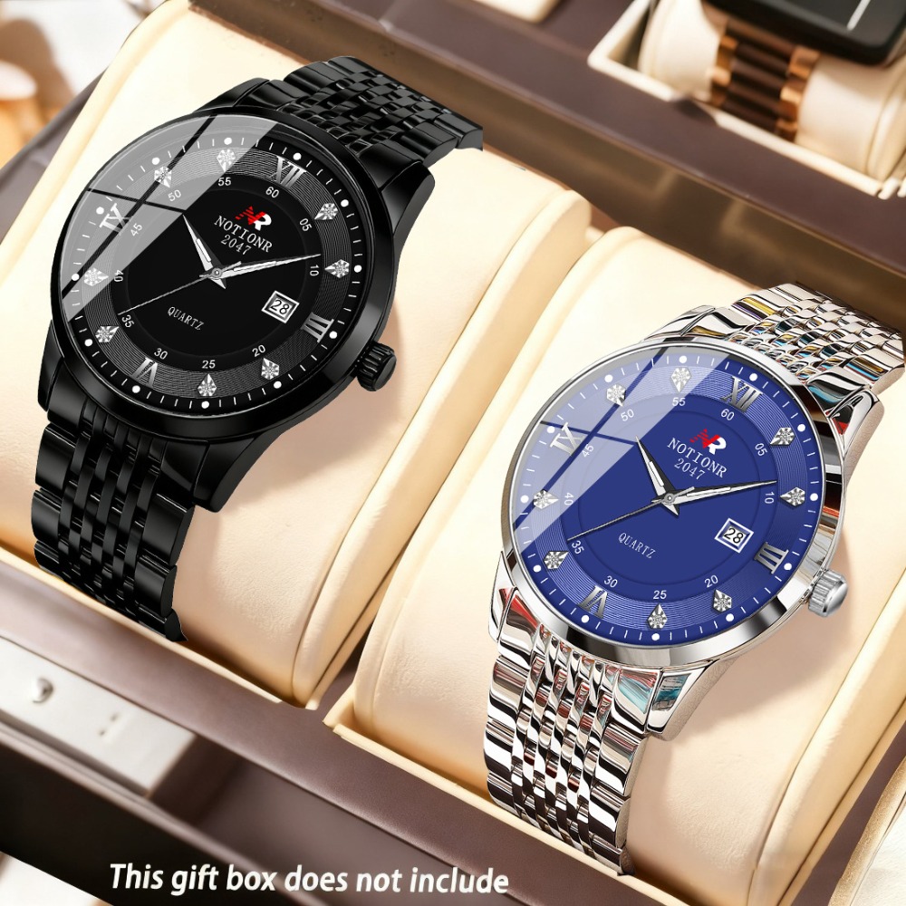 2pcs Classic Men's Quartz Watc - огляд і ціна Luxury Watch With Bracelet