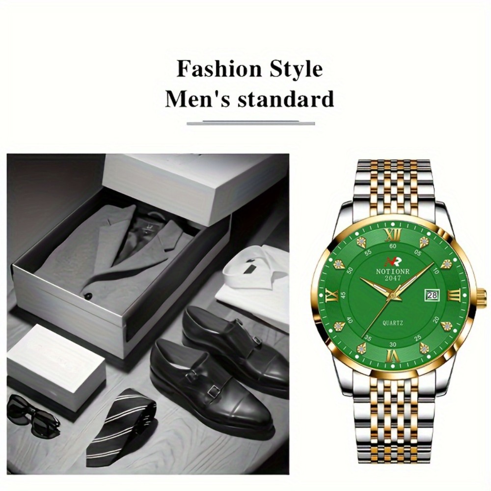 2pcs Classic Men's Quartz Watc - огляд і ціна Luxury Watch With Bracelet