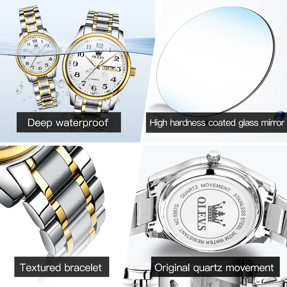 OLEVS New Fashion Couple Watch - огляд і ціна Luxury Watch Wallpaper