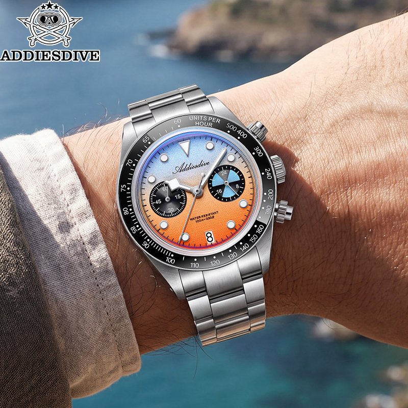 ADDIESDIVE Men's Chronograph Q - огляд і ціна Zero Luxury Watch