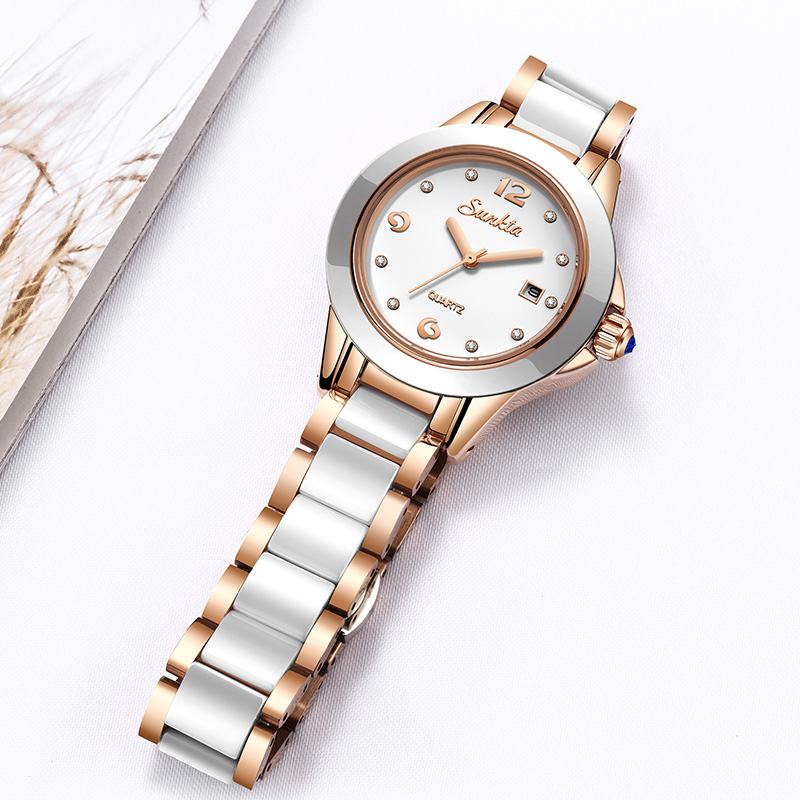 Sunkta Fashion Casual Quartz W - огляд і ціна Luxury Watch Diamond