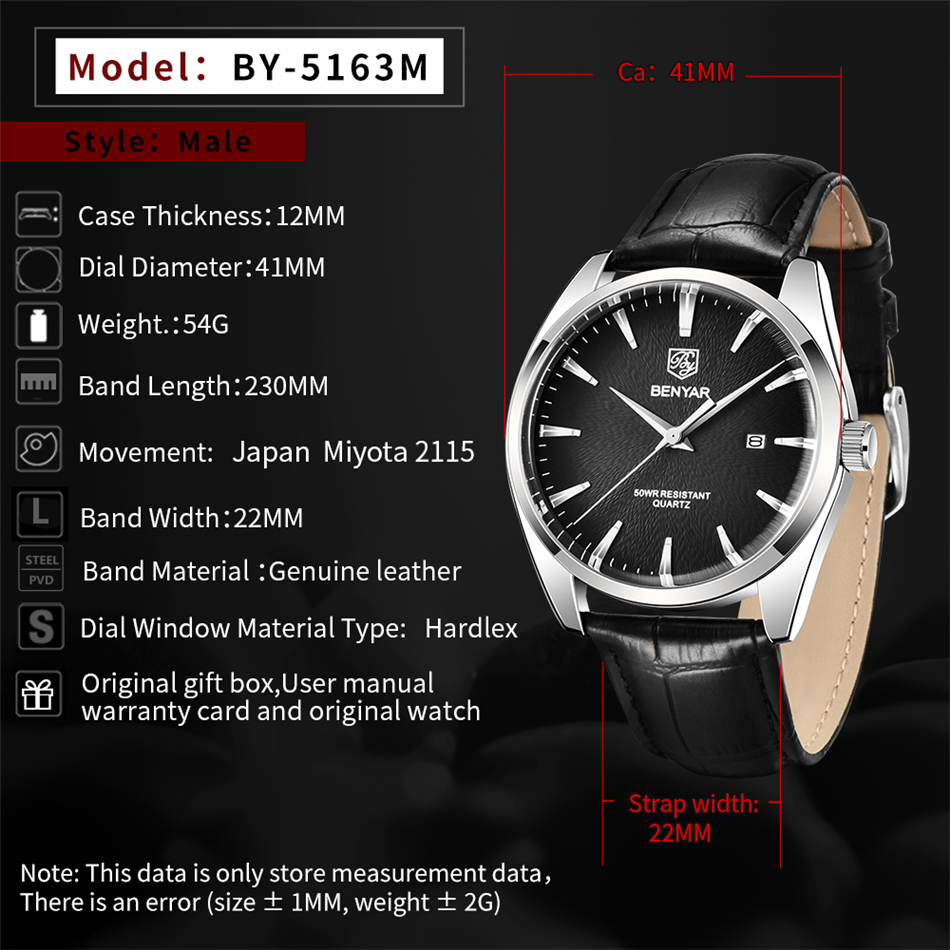 Benyar 5163 Top Brand Luxury M - огляд і ціна Zen Luxury Watch