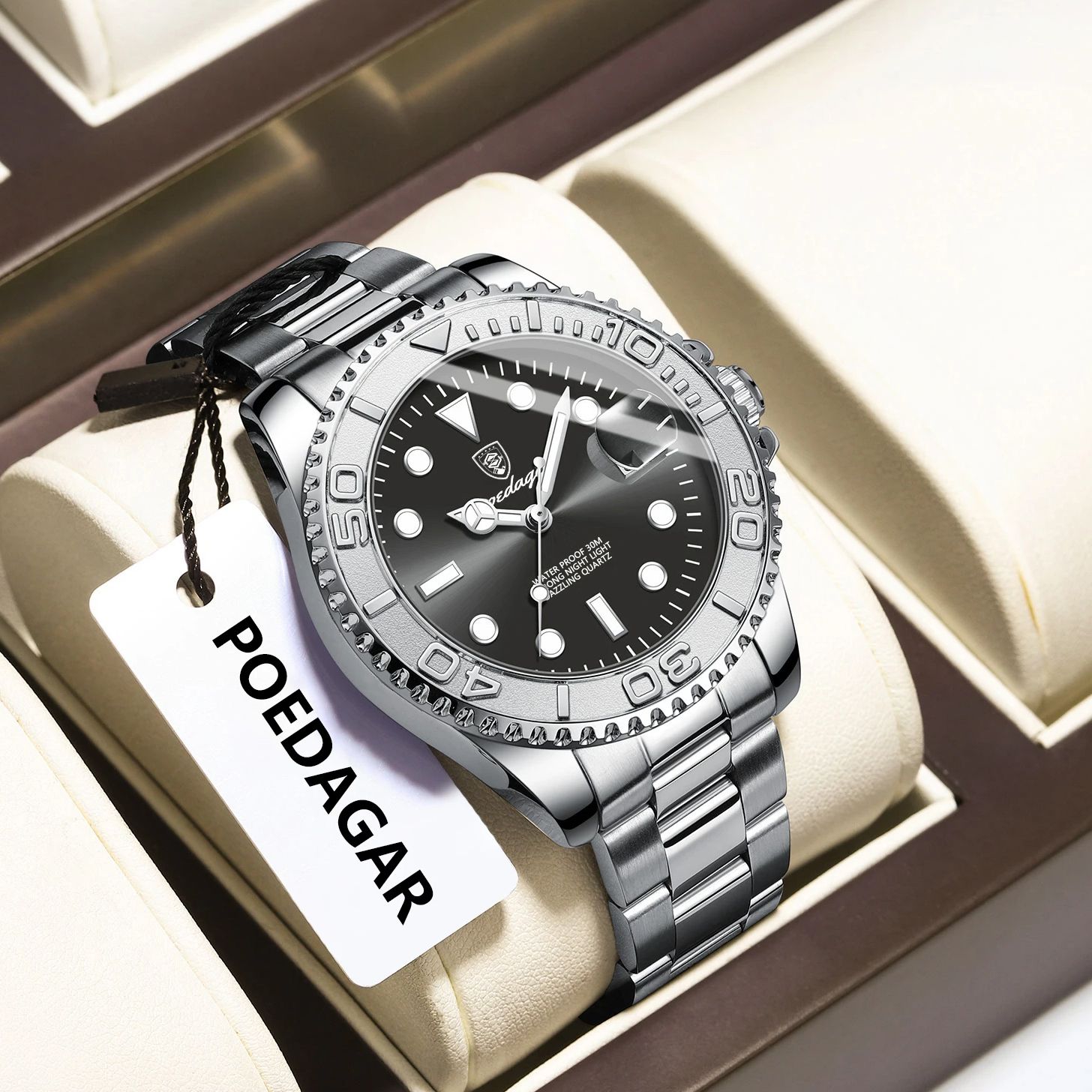 POEDAGAR Trendy Sport Man Watc - огляд і ціна Luxury Watch With Bracelet