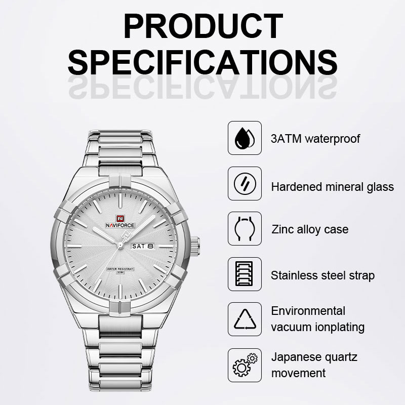 Top Brand NAVIFORCE Men's Watc - огляд і ціна Zen Luxury Watch