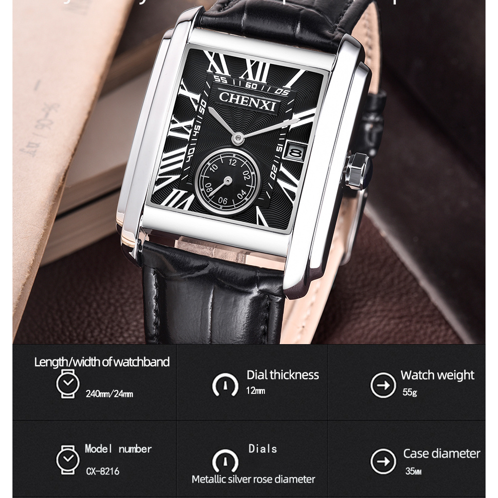 CHENXI 8216 Fashion Classic Sq - огляд і ціна Zen Luxury Watch