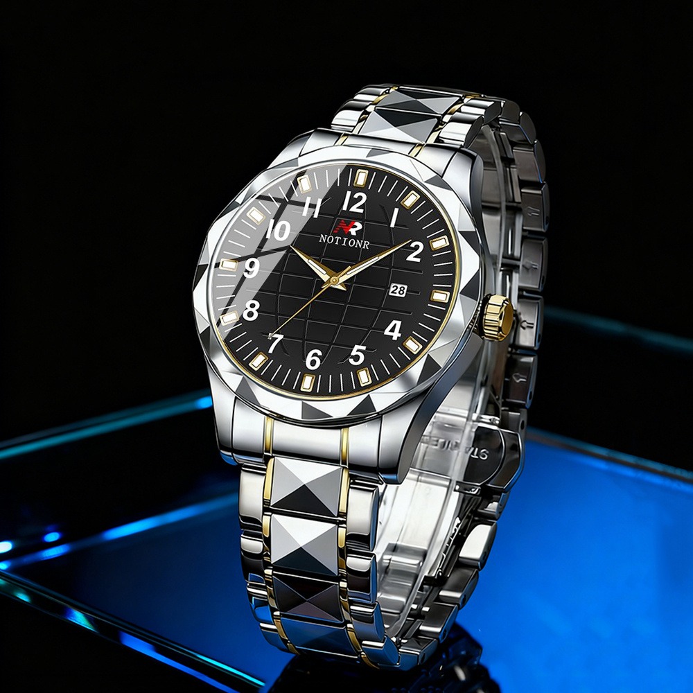 Men Stainless Steel Quartz Wat - огляд і ціна Luxury Watch With Bracelet