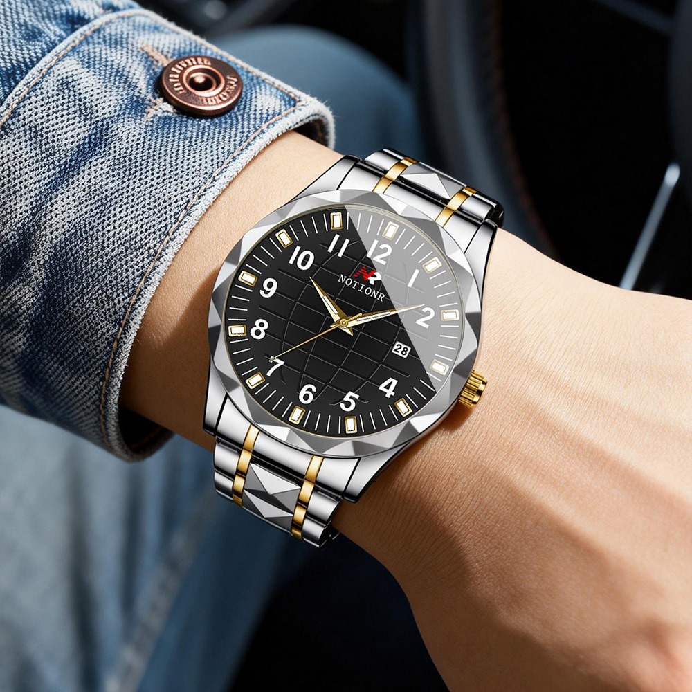 Men Stainless Steel Quartz Wat - огляд і ціна Luxury Watch With Bracelet
