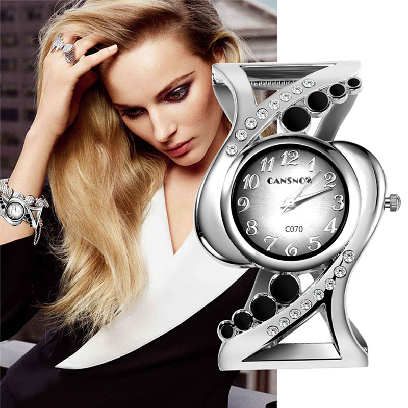 Women Bangle Wristwatch Crysta - огляд і ціна Luxury Watch Diamond