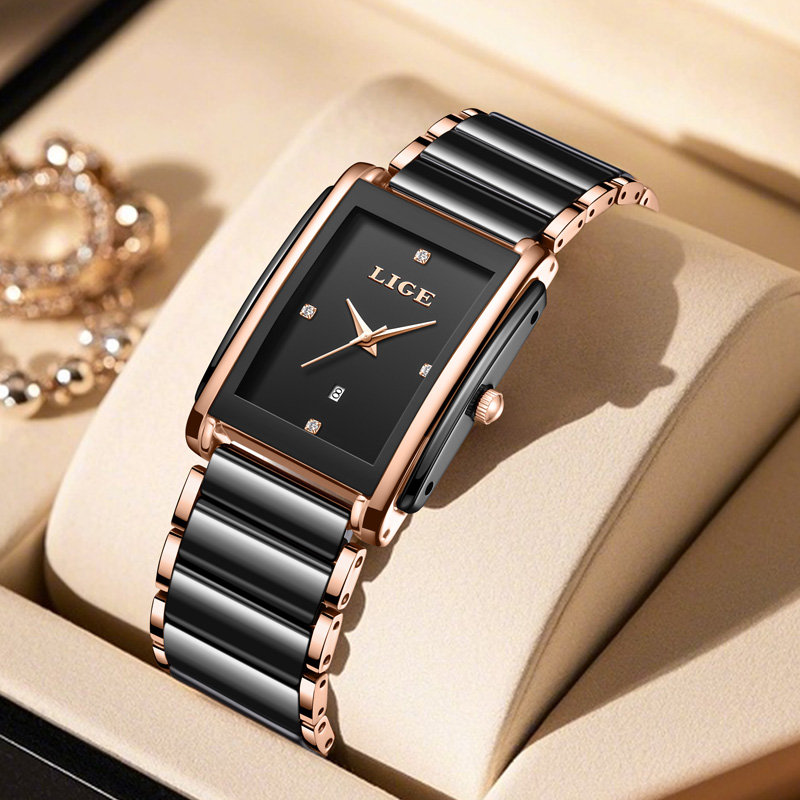 LIGE Fashion Elegant Women's W - огляд і ціна Luxury Watch Travel Case