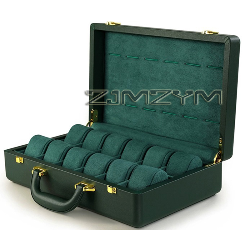 12 Slots Watch Box Mens Watche - огляд і ціна Luxury Watch Travel Case