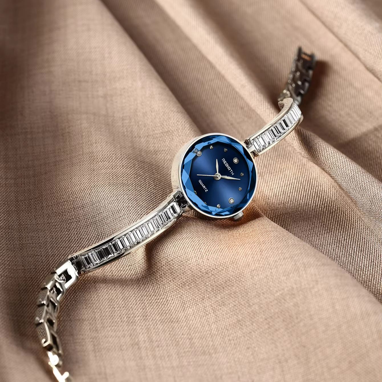Light Luxury Cut Blue Glass Di - огляд і ціна Luxury Watch Diamond